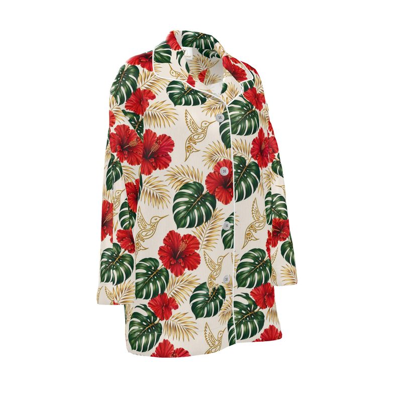 Isla Oro Silk Pajama Shirt