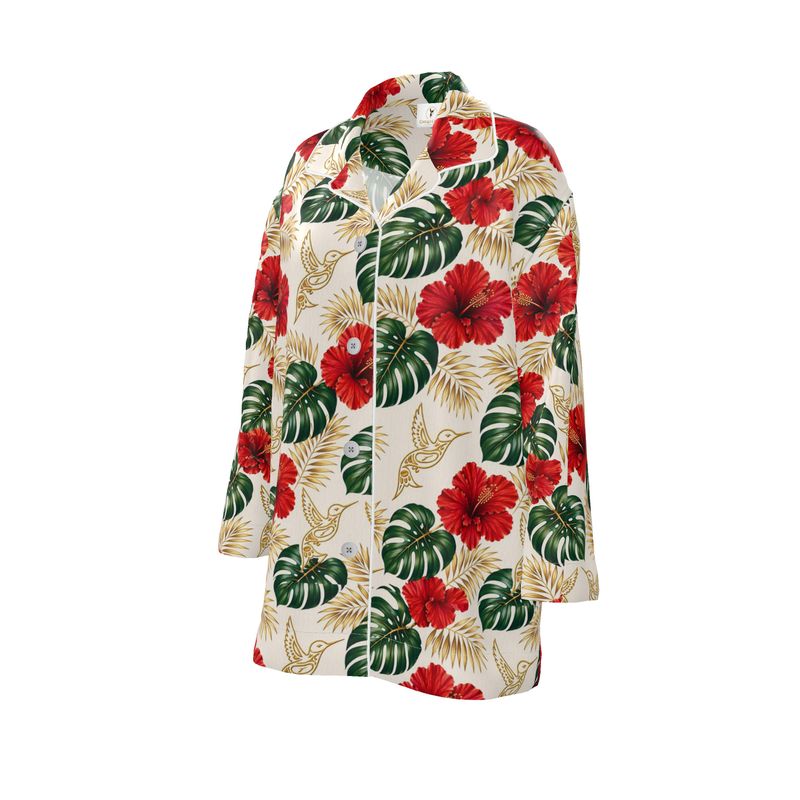 Isla Oro Silk Pajama Shirt