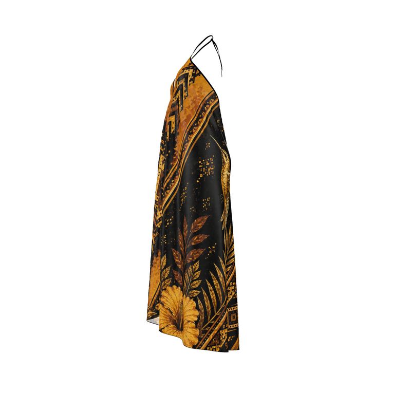Oro Negra Halter Dress