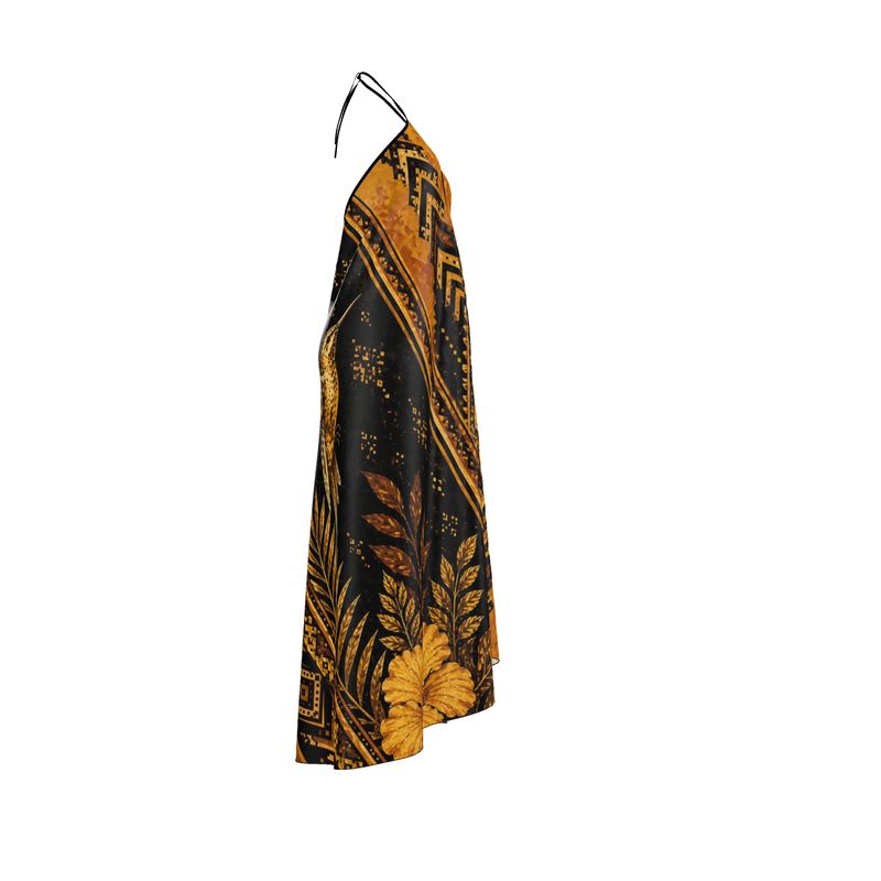 Oro Negra Halter Dress