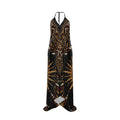 Halterneck backless dress