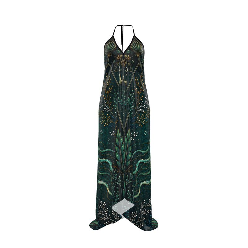 Marea Nocturna Halter Dress