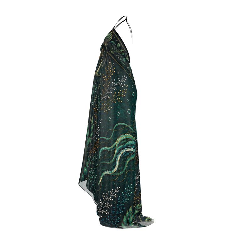 Marea Nocturna Halter Dress