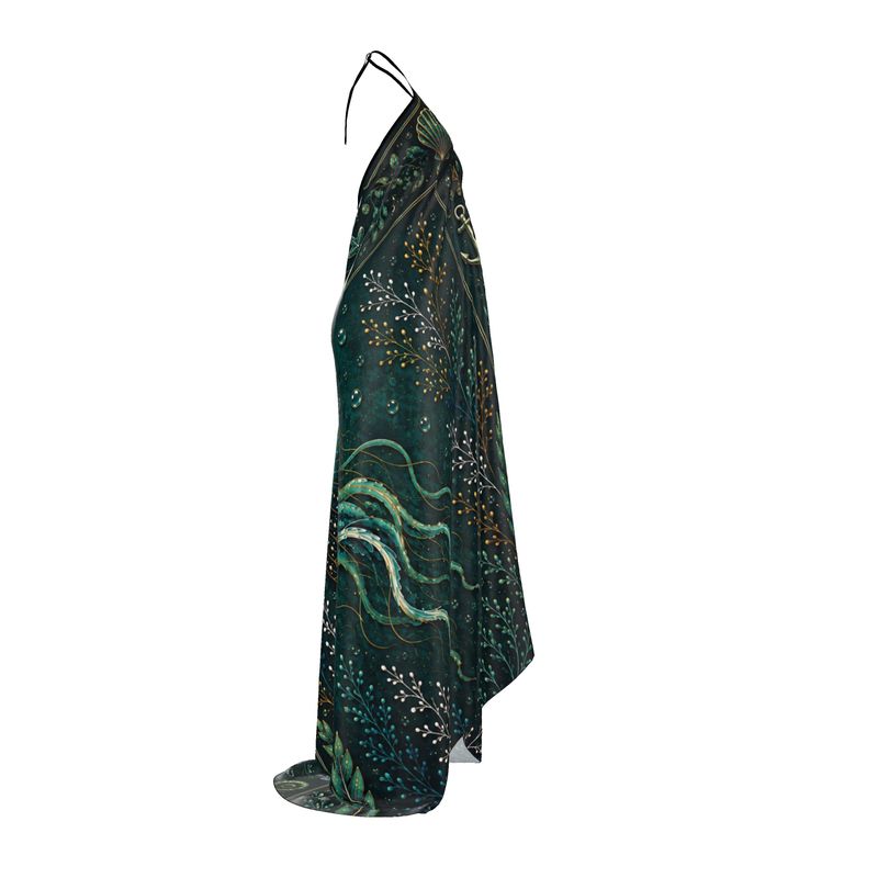 Marea Nocturna Halter Dress