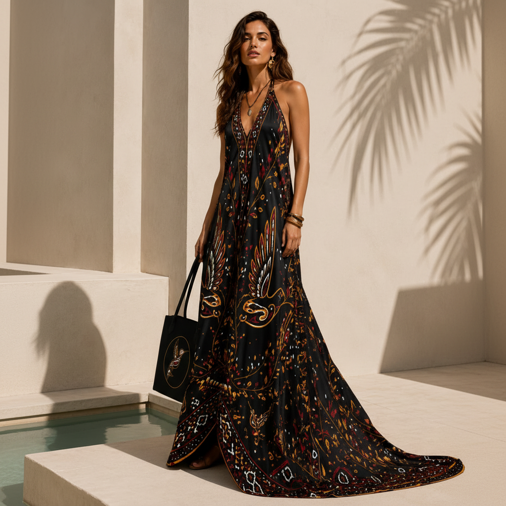 Nativa Eclipse Halter Dress