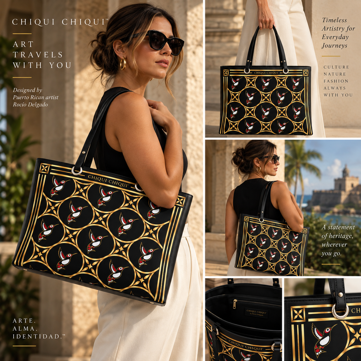 Colibrí Dorado Signature Handbag