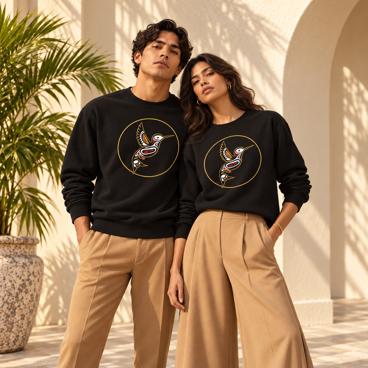 Colibrí Dorado Organic Sweatshirt Unisex
