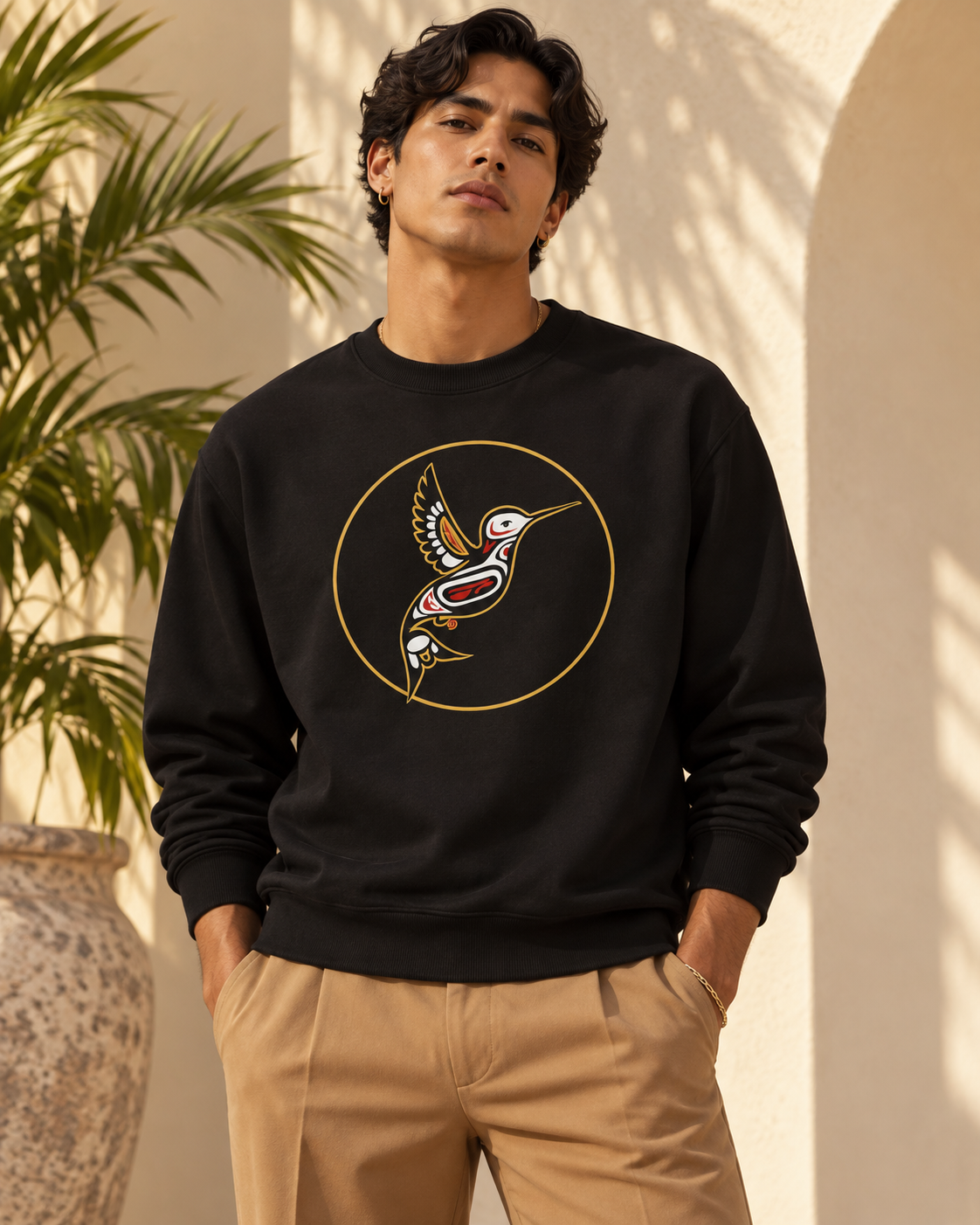 Colibrí Dorado Organic Sweatshirt Unisex