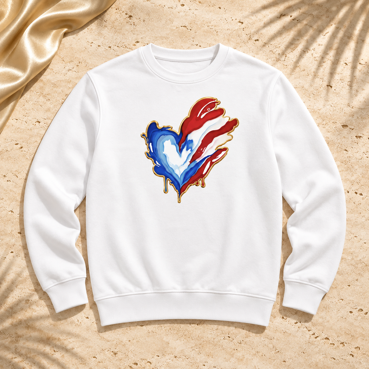 Corazón Boricua Organic Sweatshirt